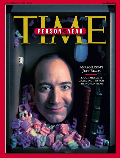 Portada de la revista Time diciembre de 1999 con Jeff Bezos