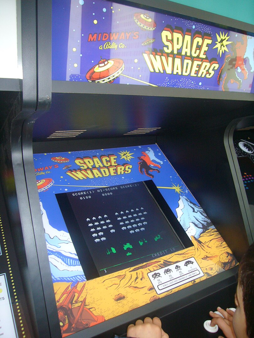 Space Invaders de Midway mostrado en mnactec